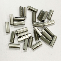 Wholesale Fashionable Customized Shape Size Color Cord End Tip Square Shape Metal Tip