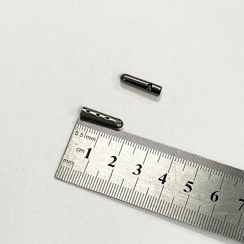 Manufacturers spot shoelaces metal round head cap rope copper head pants rope metal buckle round metal rope head bell