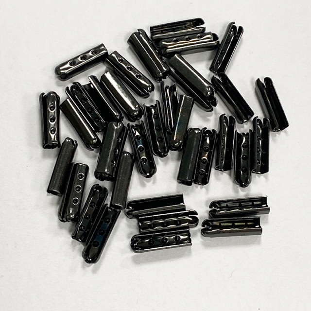 Factory straight supply shoelaces metal round head cap rope copper head pants rope metal buckle round metal rope head