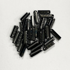Factory straight supply shoelaces metal round head cap rope copper head pants rope metal buckle round metal rope head