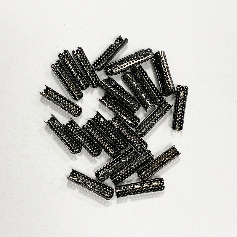 Factory supply metal hollow straight cylinder type down clothing accessories rope buckle hoodie rope buckle adjustable buckle buckle