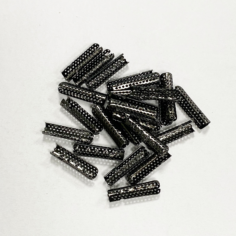 Factory supply metal hollow straight cylinder type down clothing accessories rope buckle hoodie rope buckle adjustable buckle buckle
