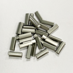 Wholesale Fashionable Customized Shape Size Color Cord End Tip Square Shape Metal Tip