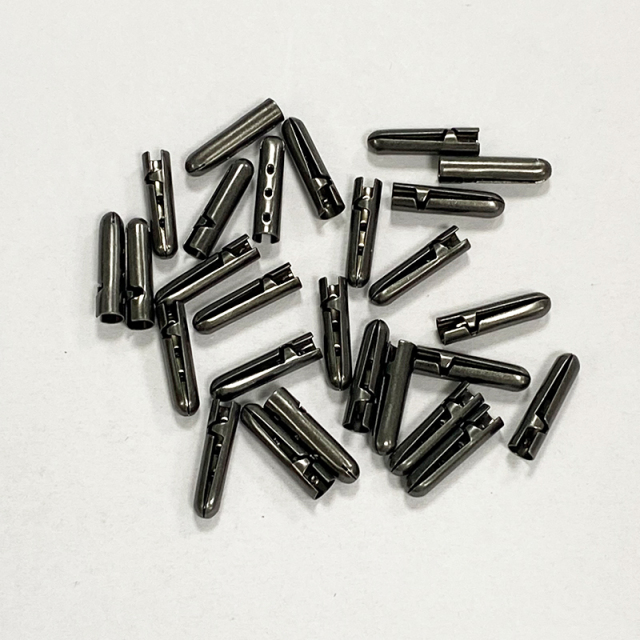 Manufacturers spot shoelaces metal round head cap rope copper head pants rope metal buckle round metal rope head bell