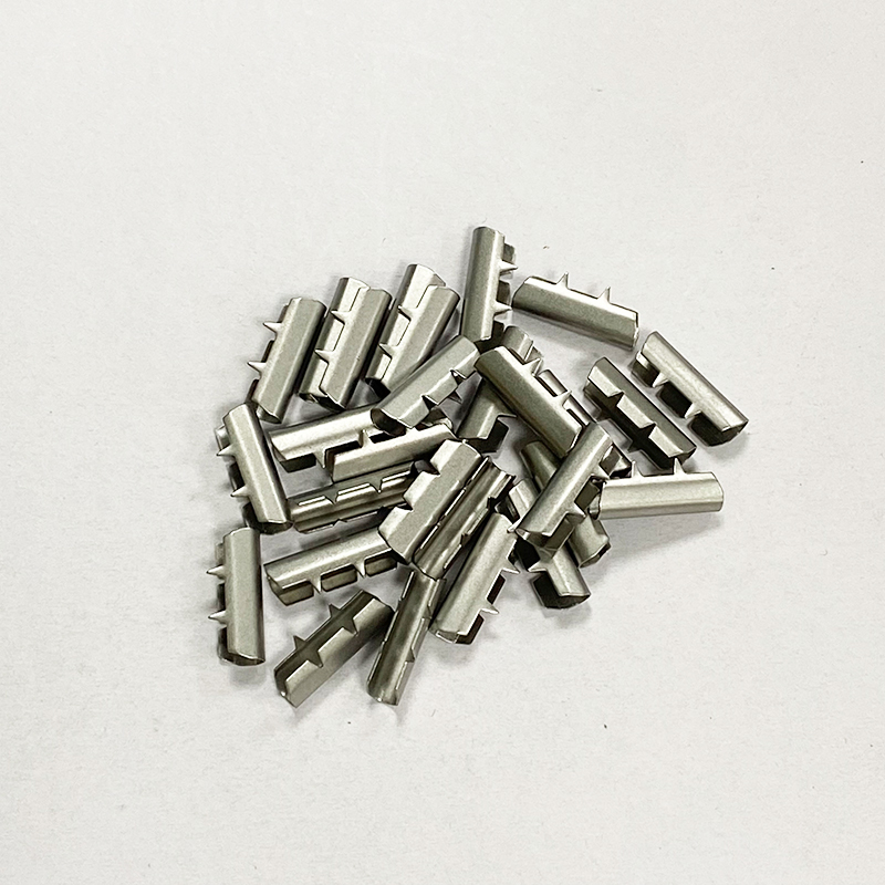 Factory custom shoelaces metal round head cap rope copper head pants rope metal buckle Round metal rope head bell