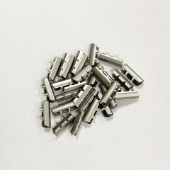 Factory custom shoelaces metal round head cap rope copper head pants rope metal buckle Round metal rope head bell