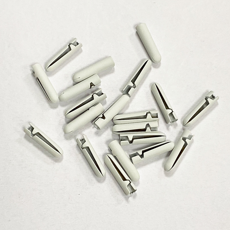 Metal shoe head full open DIY bullet head with 4 hole decorative pendant head Copper accessory rope head