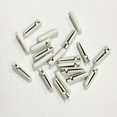 Metal shoe head full open DIY bullet head with 4 hole decorative pendant head Copper accessory rope head