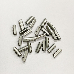 Factory custom shoelaces metal round head cap rope copper head pants rope metal buckle Round metal rope head bell