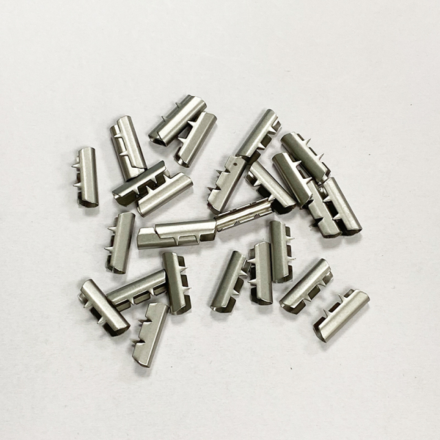 Factory custom shoelaces metal round head cap rope copper head pants rope metal buckle Round metal rope head bell