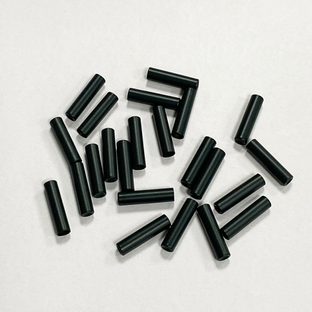 Black plastic cap rope snap bell tail matte plastic rope buckle pants rope rope head plastic ABS