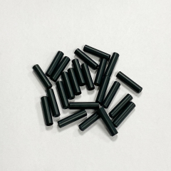 Black plastic cap rope snap bell tail matte plastic rope buckle pants rope rope head plastic ABS