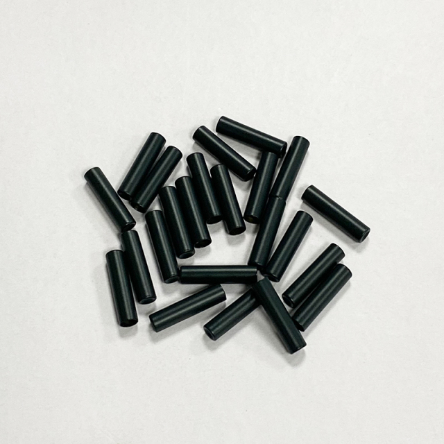 Black plastic cap rope snap bell tail matte plastic rope buckle pants rope rope head plastic ABS