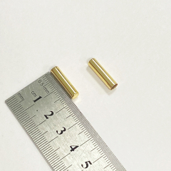Factory custom yellow metal straps DIY LACES lace Charm tips Replace end LACES bullet straps tips