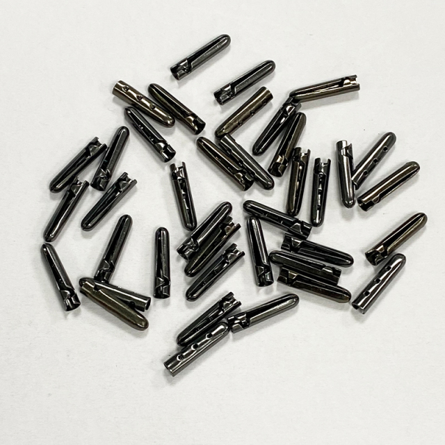 Manufacturers spot shoelaces metal round head cap rope copper head pants rope metal buckle round metal rope head bell