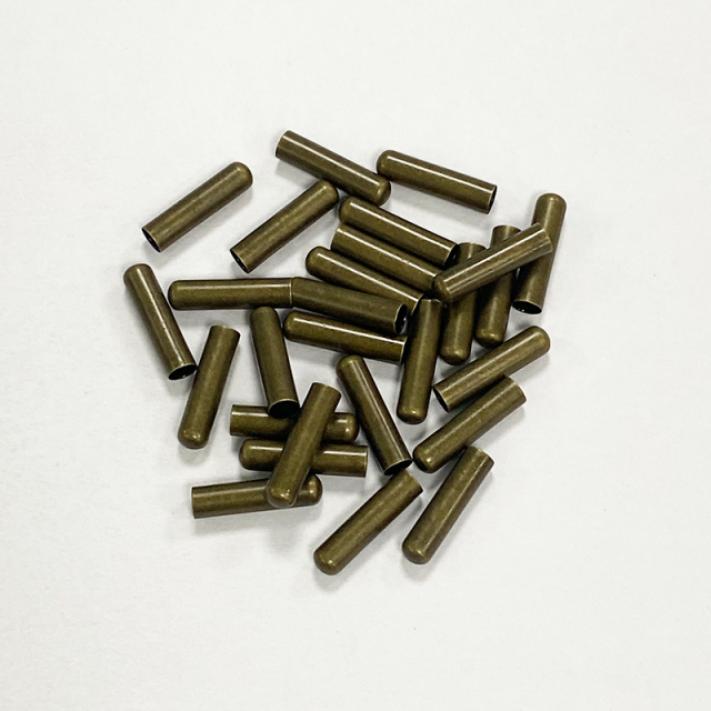 Copper pipe round head metal shoelace head rope head sweatpants rope head coat trench coat rope cap head