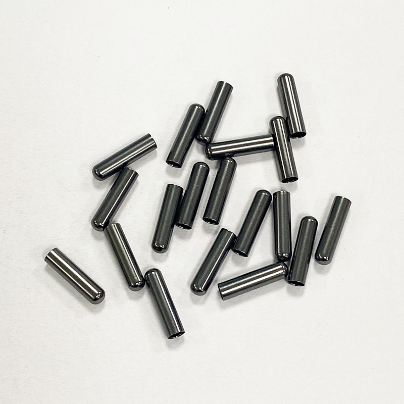 Factory directly supply shoelaces Black metal round head cap rope copper head pants rope metal buckle round metal rope head