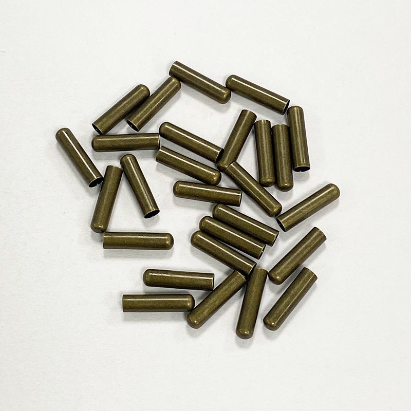 Copper pipe round head metal shoelace head rope head sweatpants rope head coat trench coat rope cap head