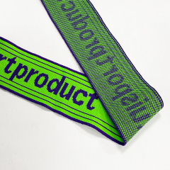Jacquard band Knit band striped intercolor letter ribbed band casual sports side strip trimmer diy trim