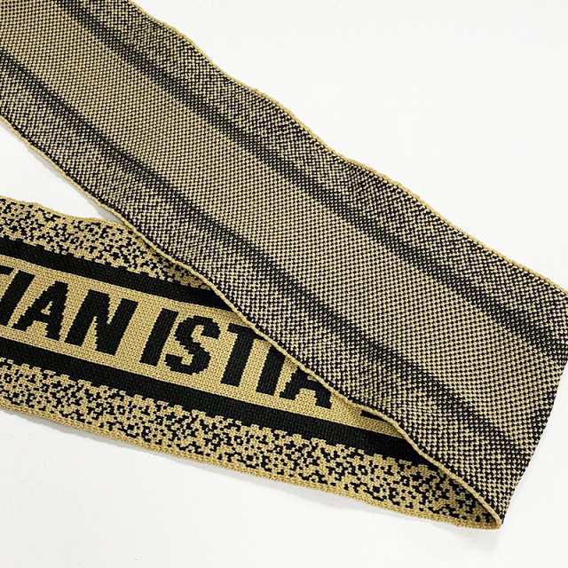 Wholesale lettering jacquard double hollow polyester woven bag shoes shoulder back hand decorative woven belt