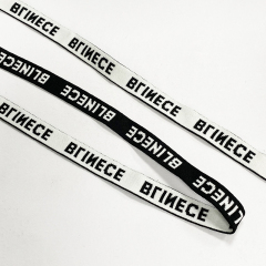 Alphabet jacquard elastic waistband Retro black elastic wrap woven waistband waistband dress Excipients in stock