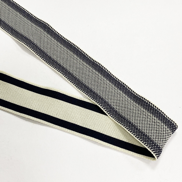 Wide black and white strip micro-elastic knit with sportswear sweatshirt sweatpants clothing side strip ribbon accessories factory wholesale