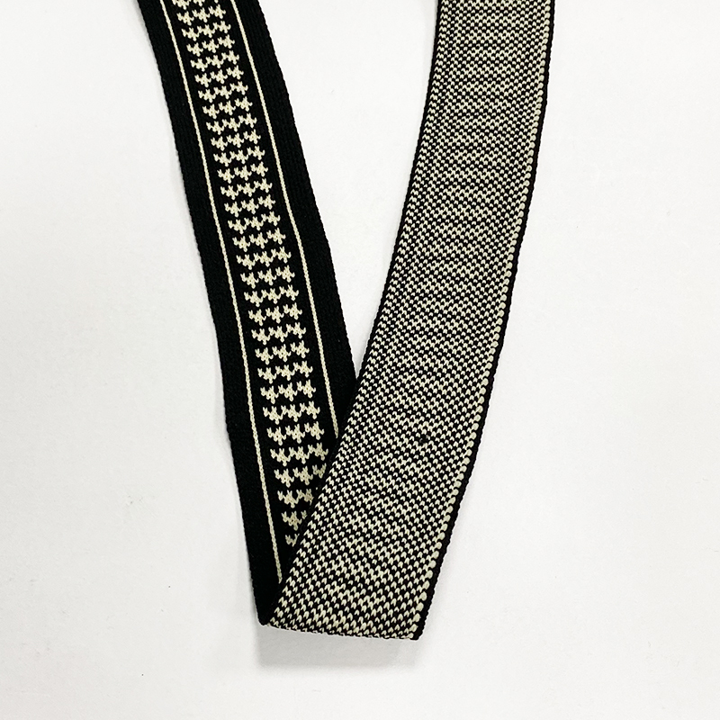 Wholesale knitted with micro-elastic jacquard rib belt clothing accessories clothing side strip decorative belt diy
