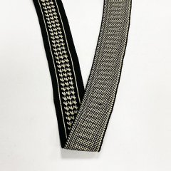 Wholesale knitted with micro-elastic jacquard rib belt clothing accessories clothing side strip decorative belt diy