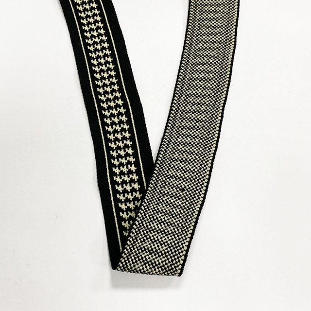 Wholesale knitted with micro-elastic jacquard rib belt clothing accessories clothing side strip decorative belt diy