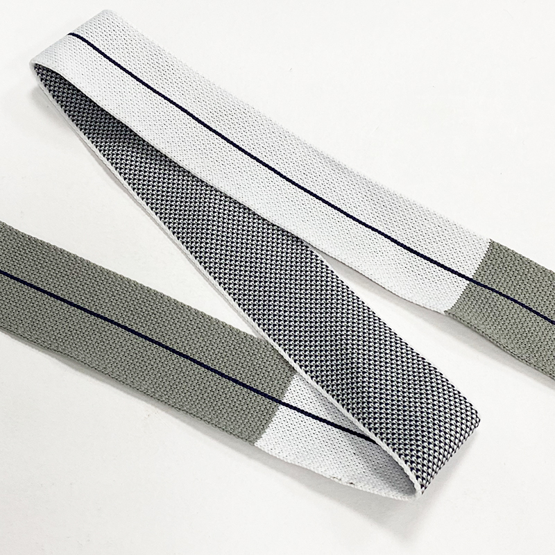 Knitted jacquard with accessories casual wear school uniform T-shirt sport pants side strip widened decorative ribbon DIY
