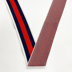 Tri-color striped ribbon medal lanyard intercolor polyester ribbon luggage shoes clothing accessories ribbon spot wholesale