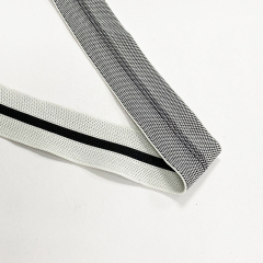 Wholesale intercolor striped mesh with high elastic knit with pants sleeve side strip ribbon garment accessories