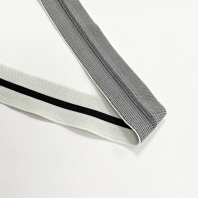 Wholesale intercolor striped mesh with high elastic knit with pants sleeve side strip ribbon garment accessories