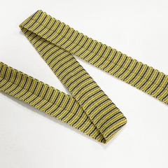 Serrated hat strap accessories yarn-dyed hat strap case paper bag carrying bow decorative ribbon wholesale