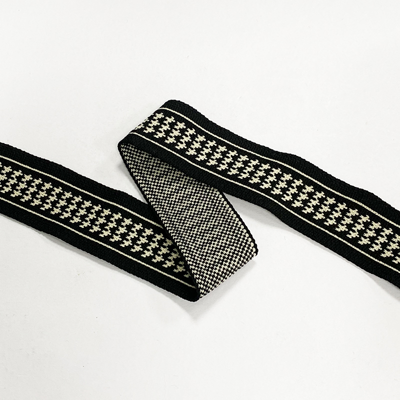 Wholesale knitted with micro-elastic jacquard rib belt clothing accessories clothing side strip decorative belt diy