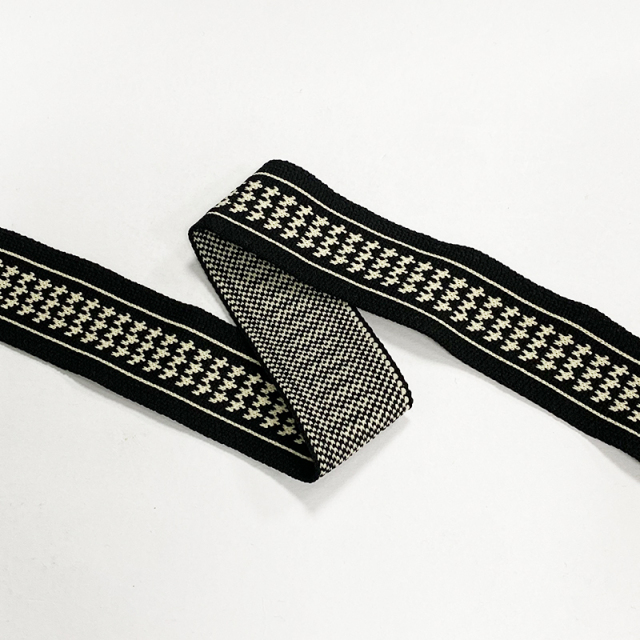 Wholesale knitted with micro-elastic jacquard rib belt clothing accessories clothing side strip decorative belt diy