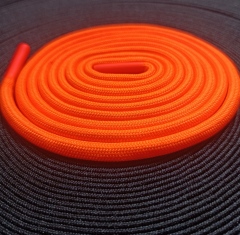 Customize 5mm Drawstring Cords Dipping End Woven Ropes Kordel String Recycled Polyester Cords Braid Rope Custom Strings Silicone Dipped Drawcord