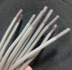 Customize 5mm Drawstring Cords Dipping End Woven Ropes Kordel String Recycled Polyester Cords Braid Rope Custom Strings Silicone Dipped Drawcord