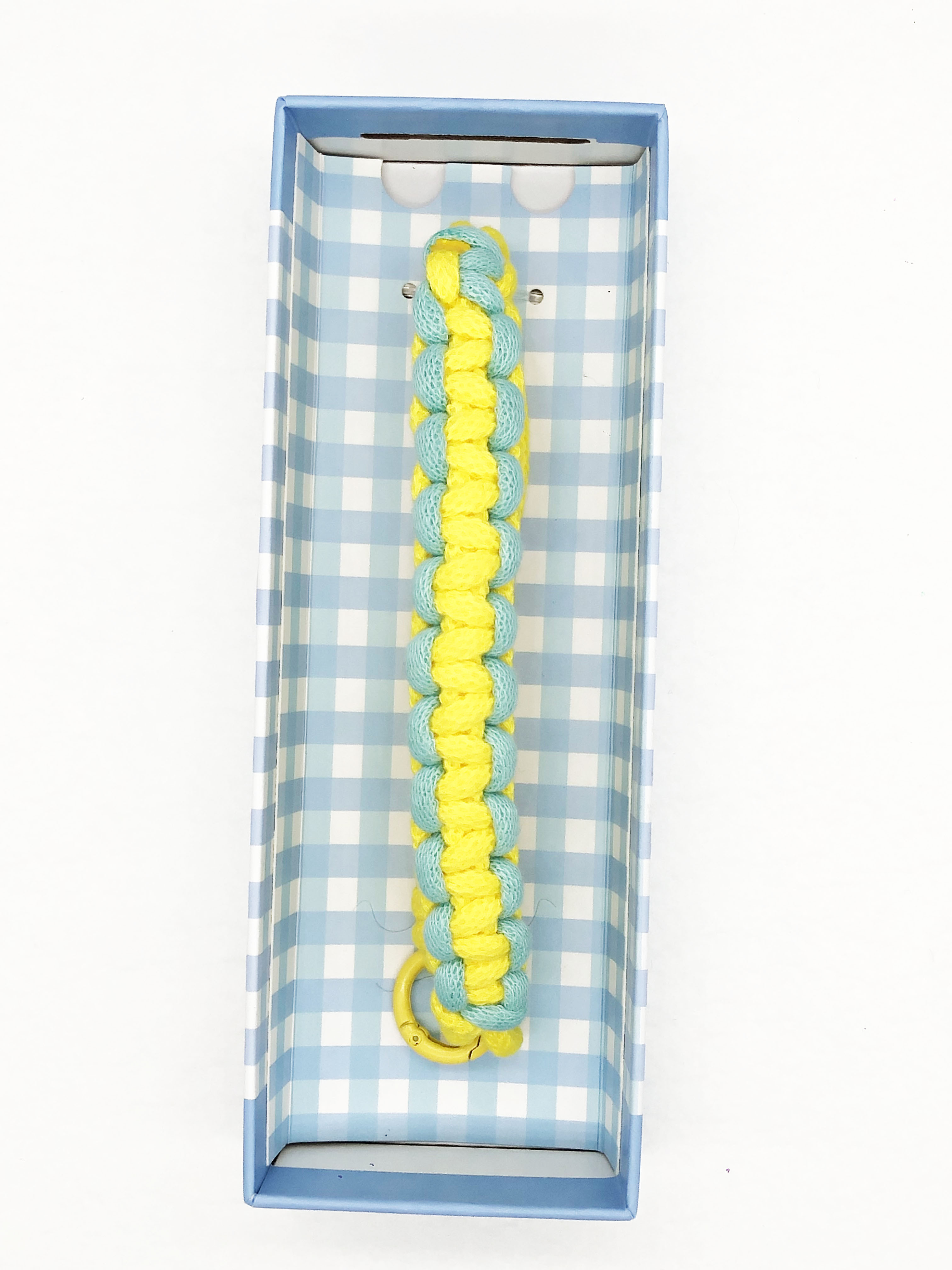Fashionable Handcrafted Woven Braided Polyester Lanyard Keychain for Hanging Mobile Phones Bags Kettles or Straps
