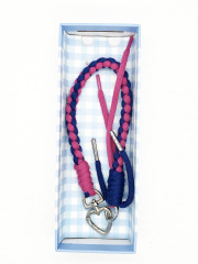 Hot Short Polyester Wrist Strap Color Metal Buckle Anti Lost Braided Phone Charm Unisex Keychain Colorful Mobile Phone Lanyard