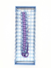 Fashionable Handcrafted Woven Braided Polyester Lanyard Keychain for Hanging Mobile Phones Bags Kettles or Straps