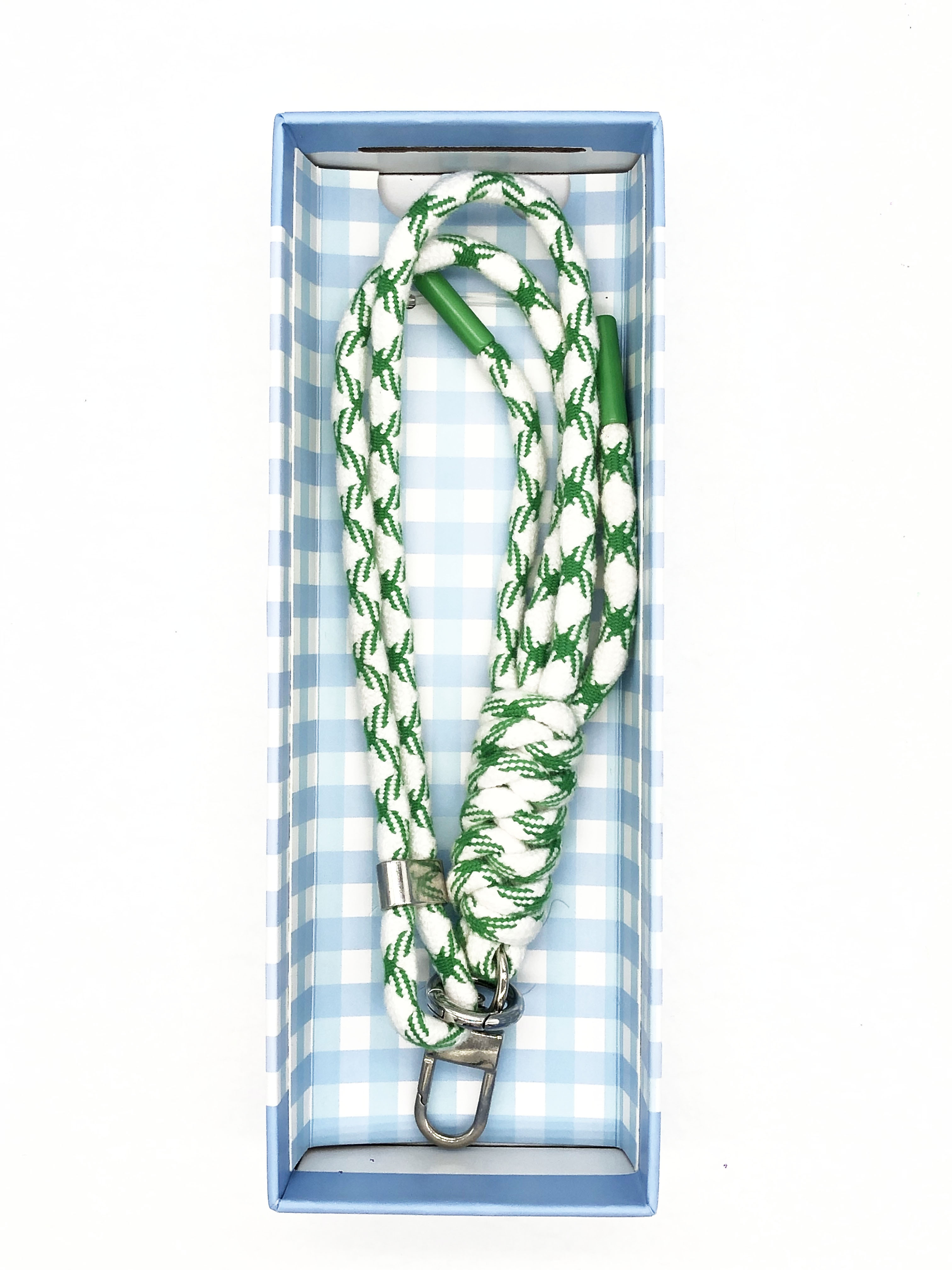 Fashionable Handcrafted Woven Braided Polyester Lanyard Keychain for Hanging Mobile Phones Bags Kettles or Straps