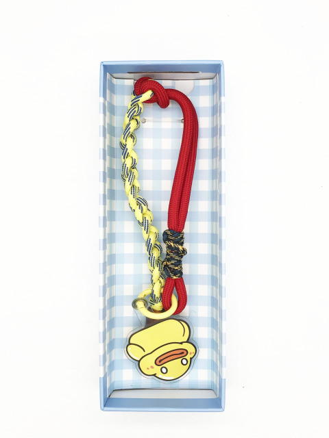 Fashionable Handcrafted Woven Braided Polyester Lanyard Keychain for Hanging Mobile Phones Bags Kettles or Straps