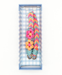 Fashionable Handcrafted Woven Braided Polyester Lanyard Keychain for Hanging Mobile Phones Bags Kettles or Straps