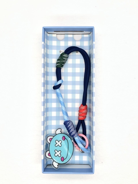 Fashionable Handcrafted Woven Braided Polyester Lanyard Keychain for Hanging Mobile Phones Bags Kettles or Straps