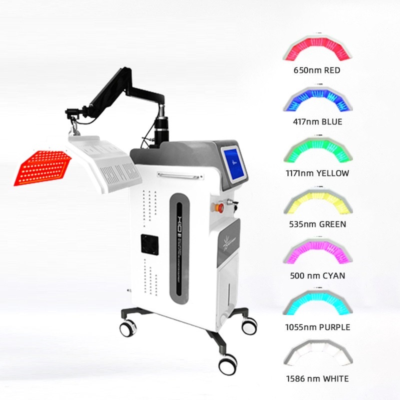 Vertical 7 Color PDT light therapy Skin care beauty machine