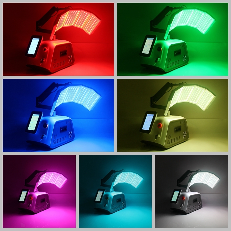 Portable 7 Color Led light skin rejuvenation PDT light therapy machine