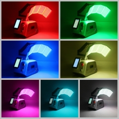Portable 7 Color Led light skin rejuvenation PDT light therapy machine