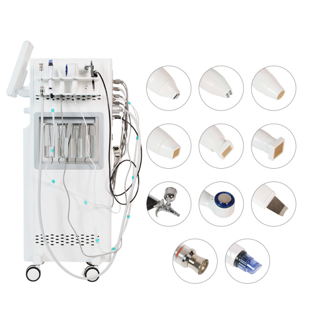 2023 Newest 11 In 1 Fractional Rf Anti-aging Skin Tightening Face Lifting Hydra Dermabrasion Microdermabrasion Machine