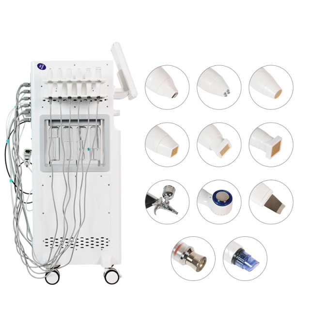 2023 Newest 11 In 1 Fractional Rf Anti-aging Skin Tightening Face Lifting Hydra Dermabrasion Microdermabrasion Machine